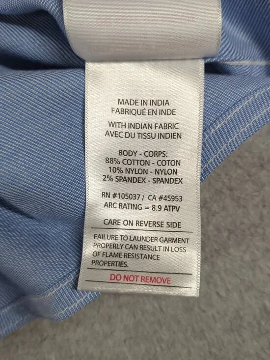 Ariat FR Shirt Women's Large Long Sleeve Flame Resistant Pearl Snap Relaxed Fit - Picture 9 of 10